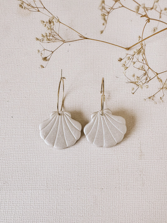 Pearl Shell Hoops-DesertReign