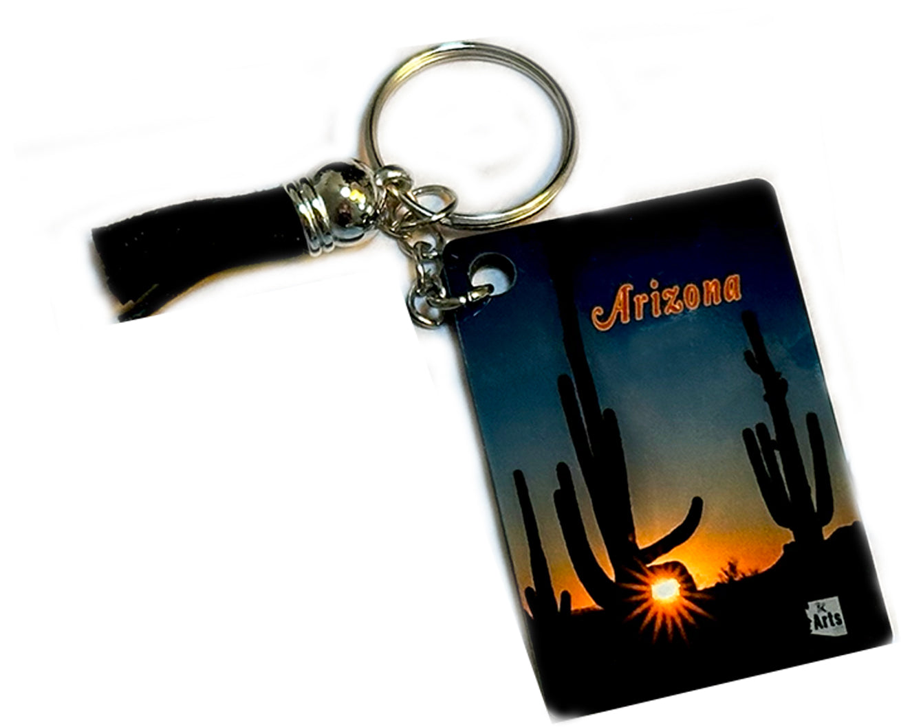 Saguaro Sunset Starburst Keychain