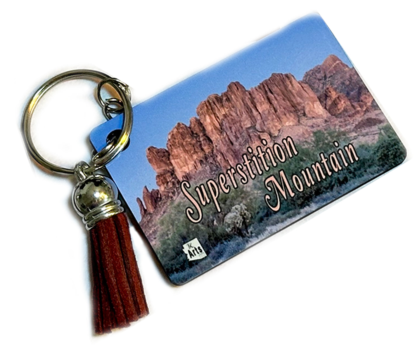 Superstition Mountain Sunset Keychain