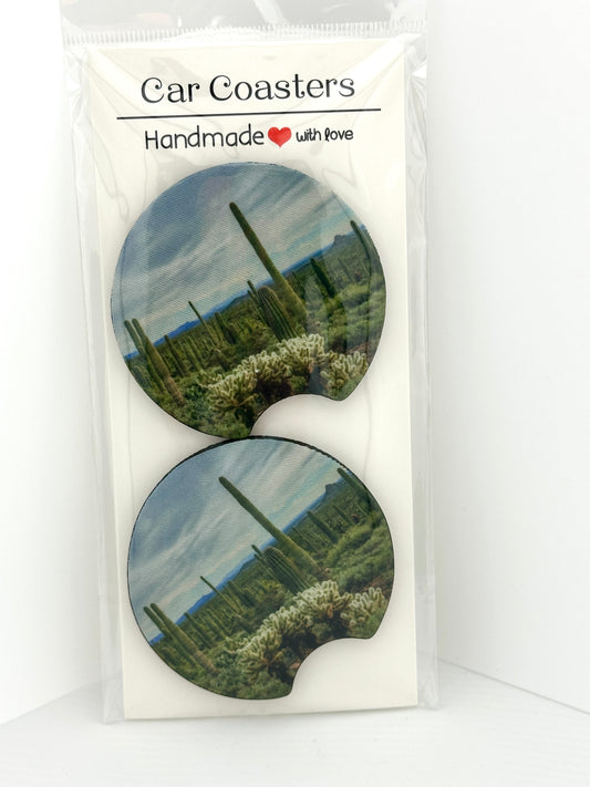 Desert Scene Car Coasters