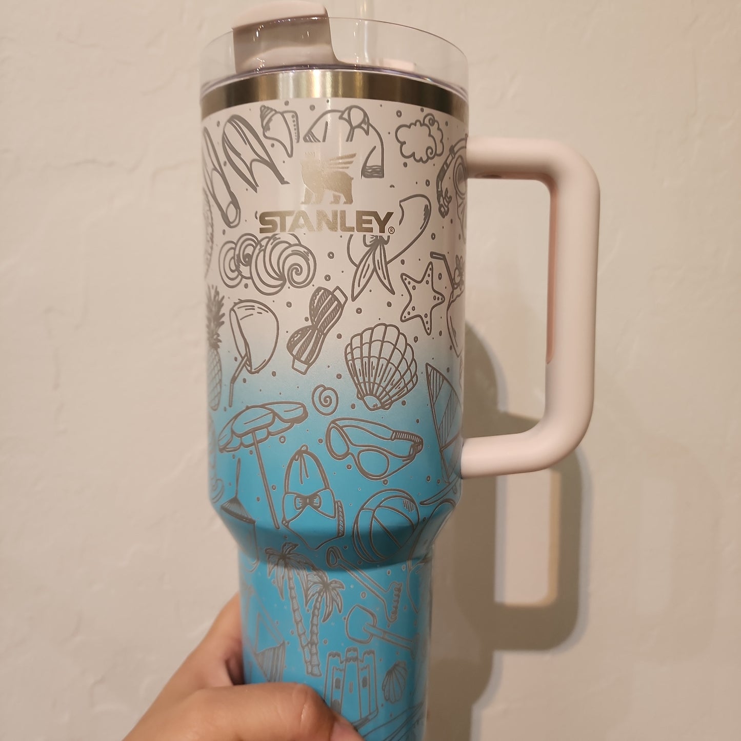 40 OZ Engraved Stanley Beach Babe