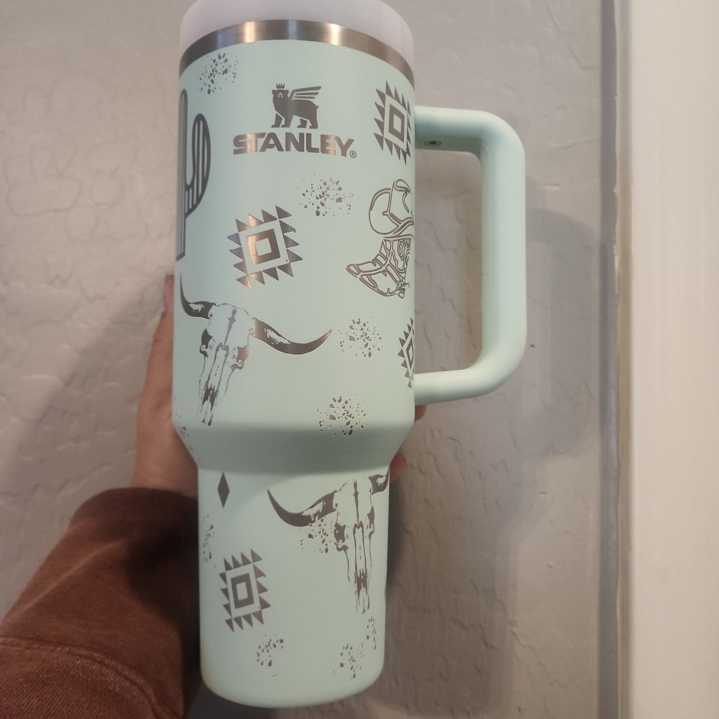 40 OZ Engraved Stanley (Western Babe)