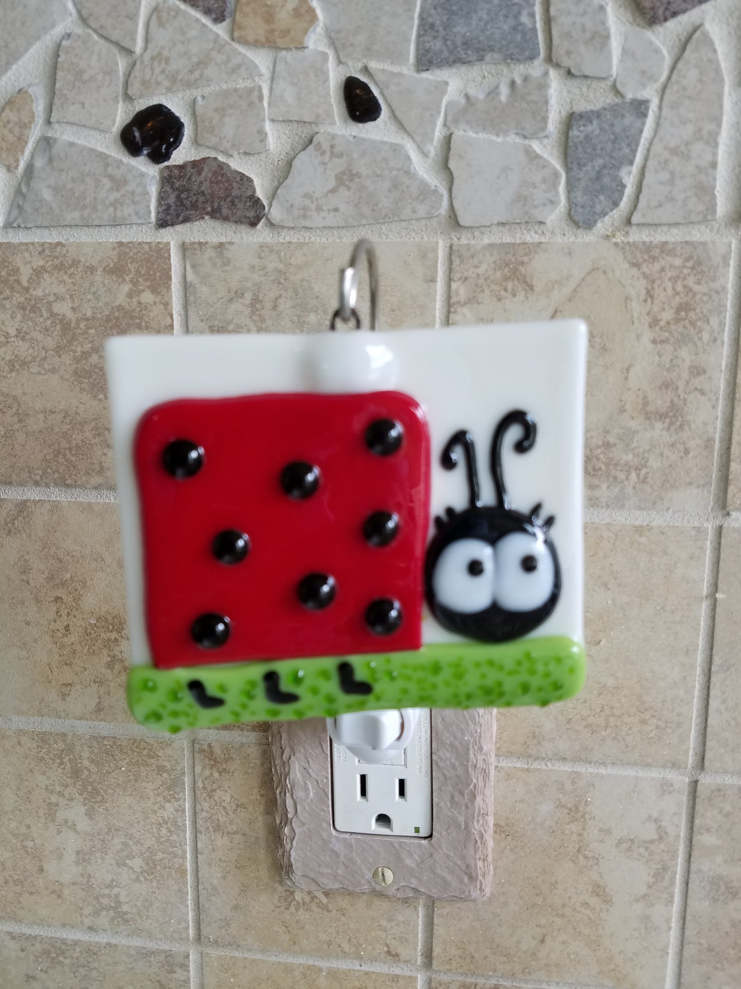 Night Light - Square Ladybug