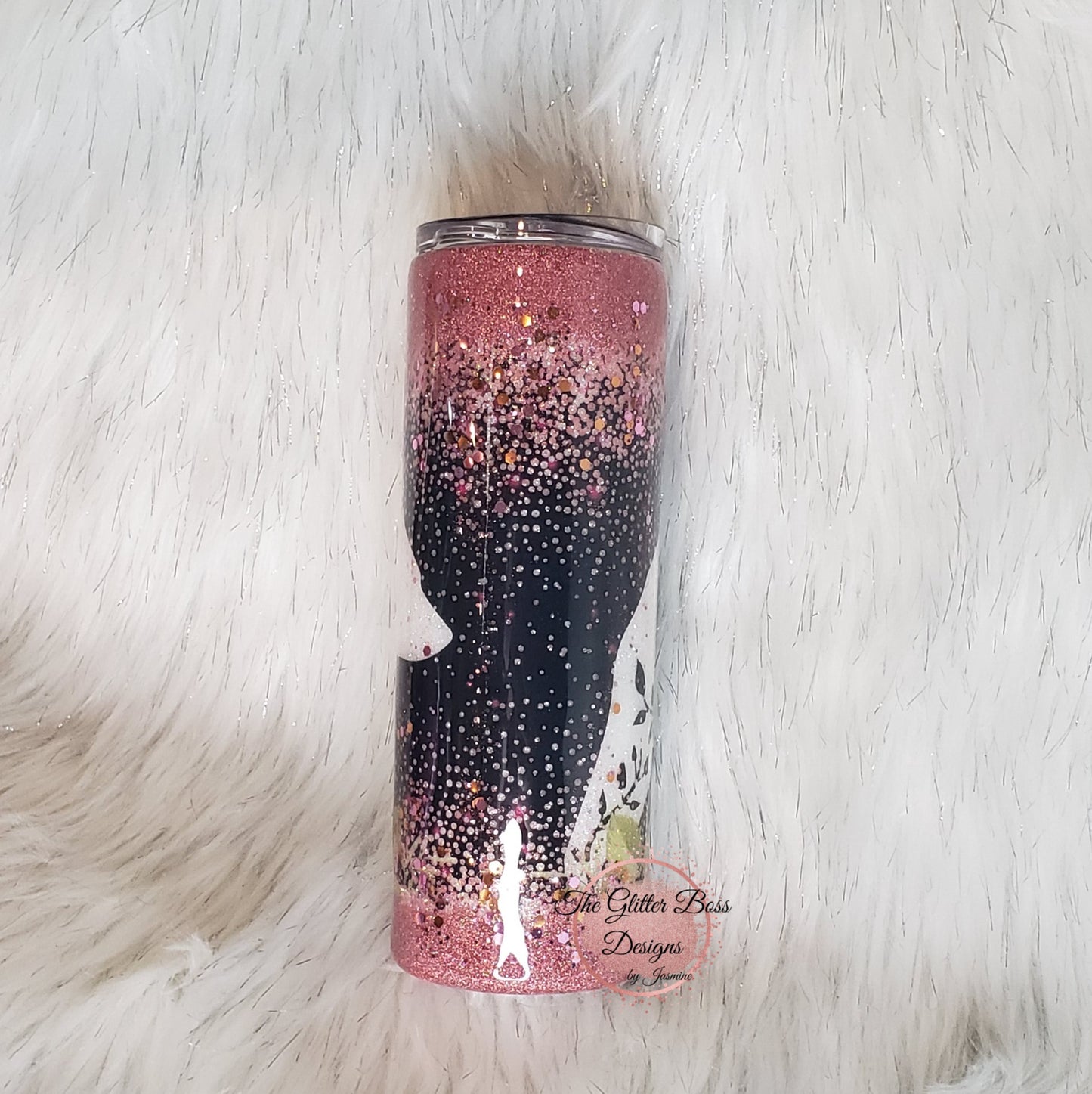 Mama Bear - 20 oz Skinny - Glitter Boss
