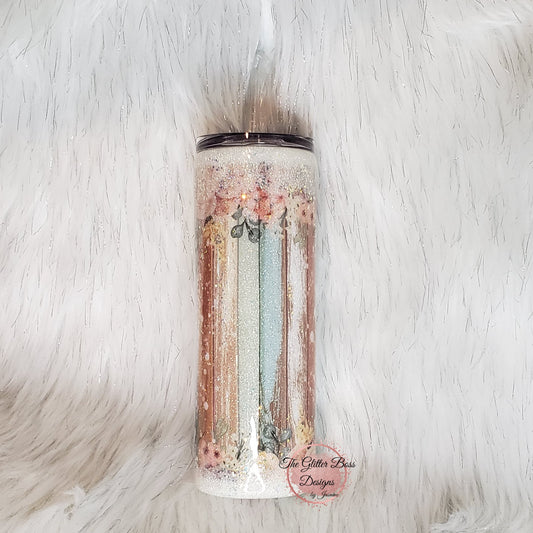 Messy Hair #momlife - 20 oz Skinny - Glitter Boss