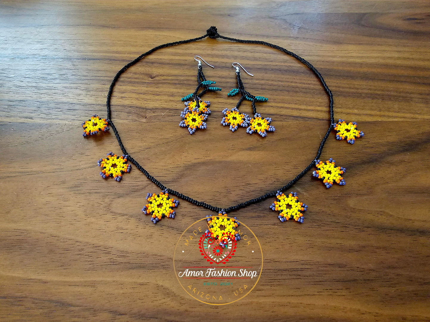 7 Florecitas Chaquira Necklace @amorfashionshop