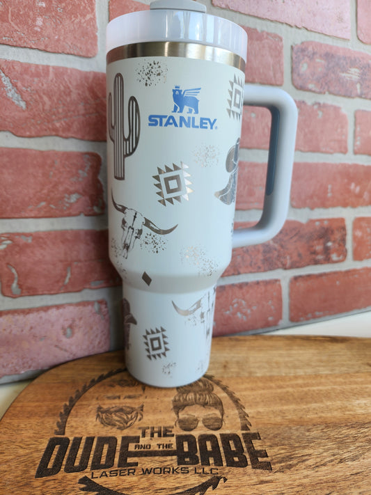 40 OZ Engraved Stanley (Western Babe)