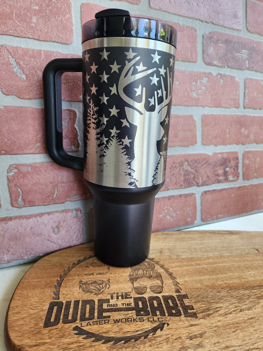 40 OZ Engraved Stanley (Hunt&Fish)