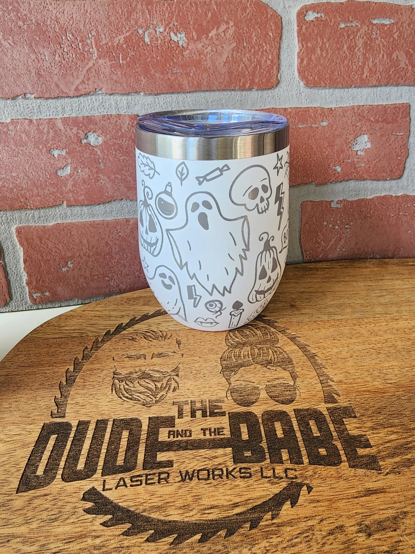 12 OZ Engraved Wine Cup