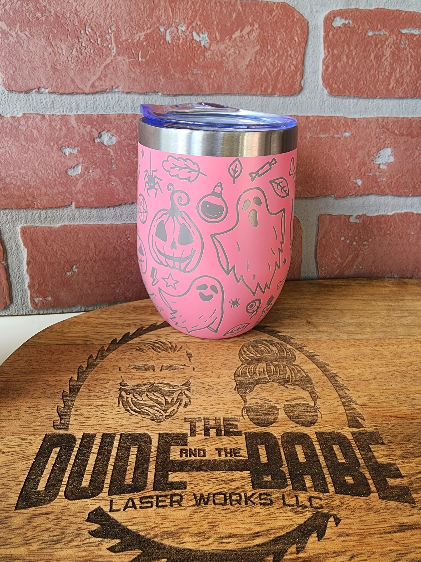 12 OZ Engraved Wine Cup