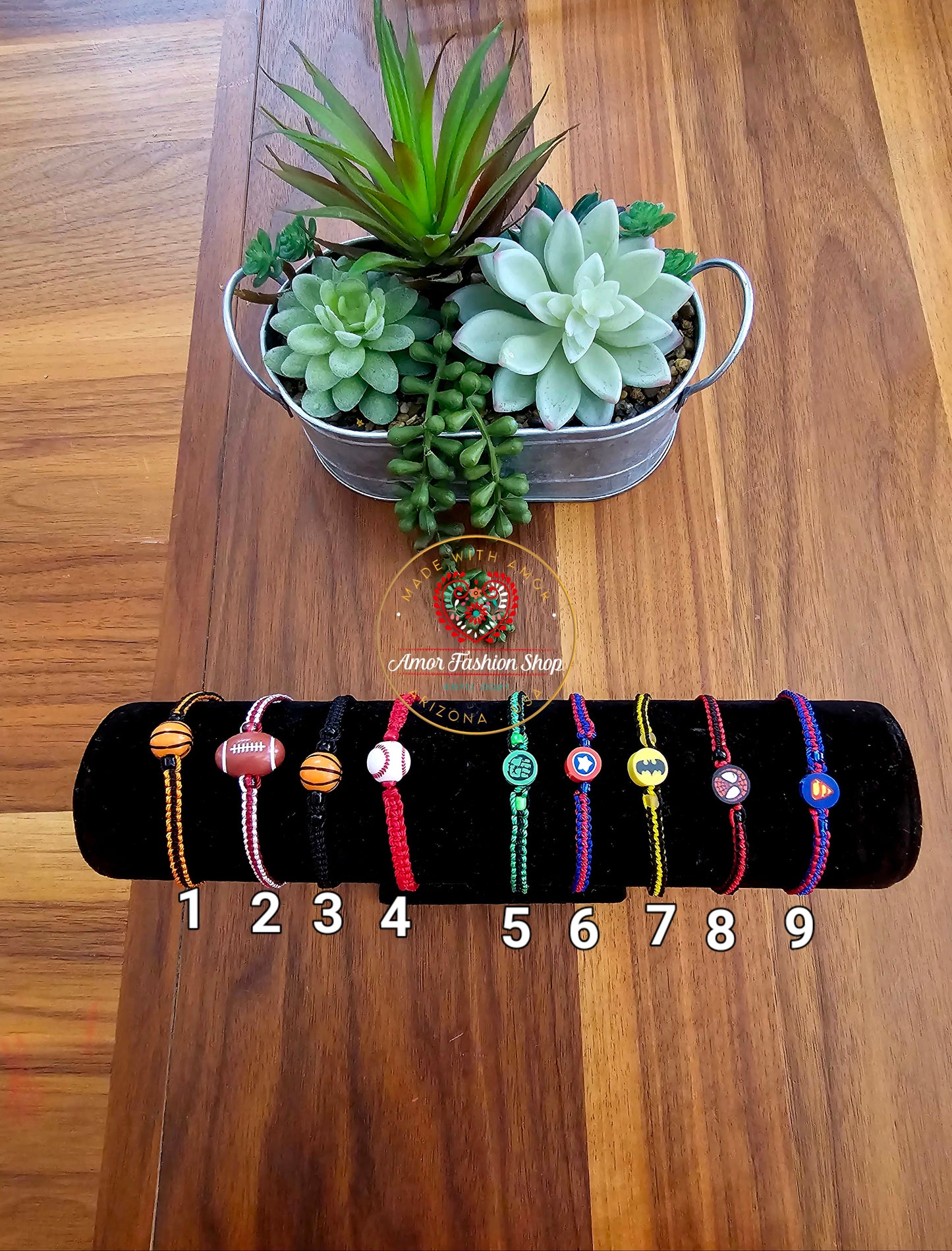 Hand Knitted Sports or Super Hero Bracelt @amorfashionshop