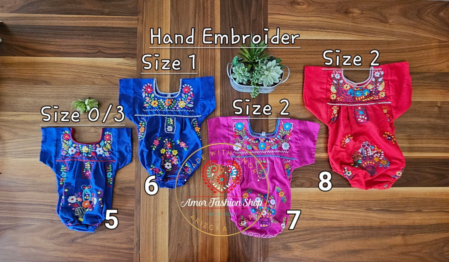 Hand Embroder Onesies @amorfashionshop