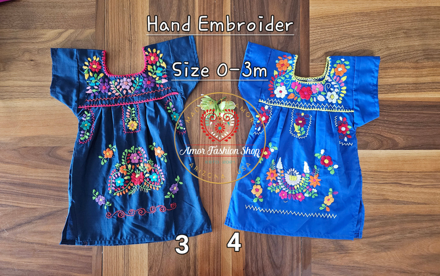 Colorful Embroider Dresses @amorfashionshop
