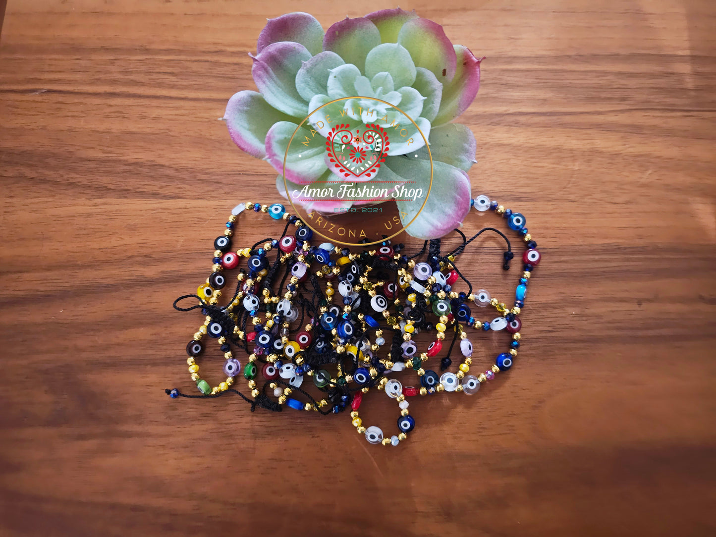 Multi-Color Eye Bracelet @amorfashionshop