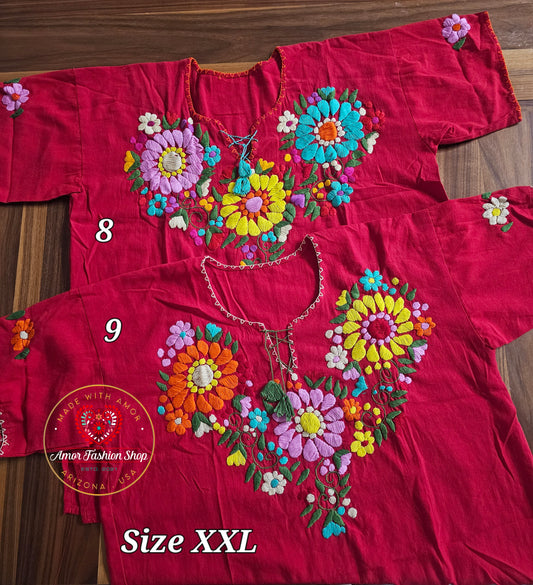 Floral Hand Embroider Top @amorfashionshop