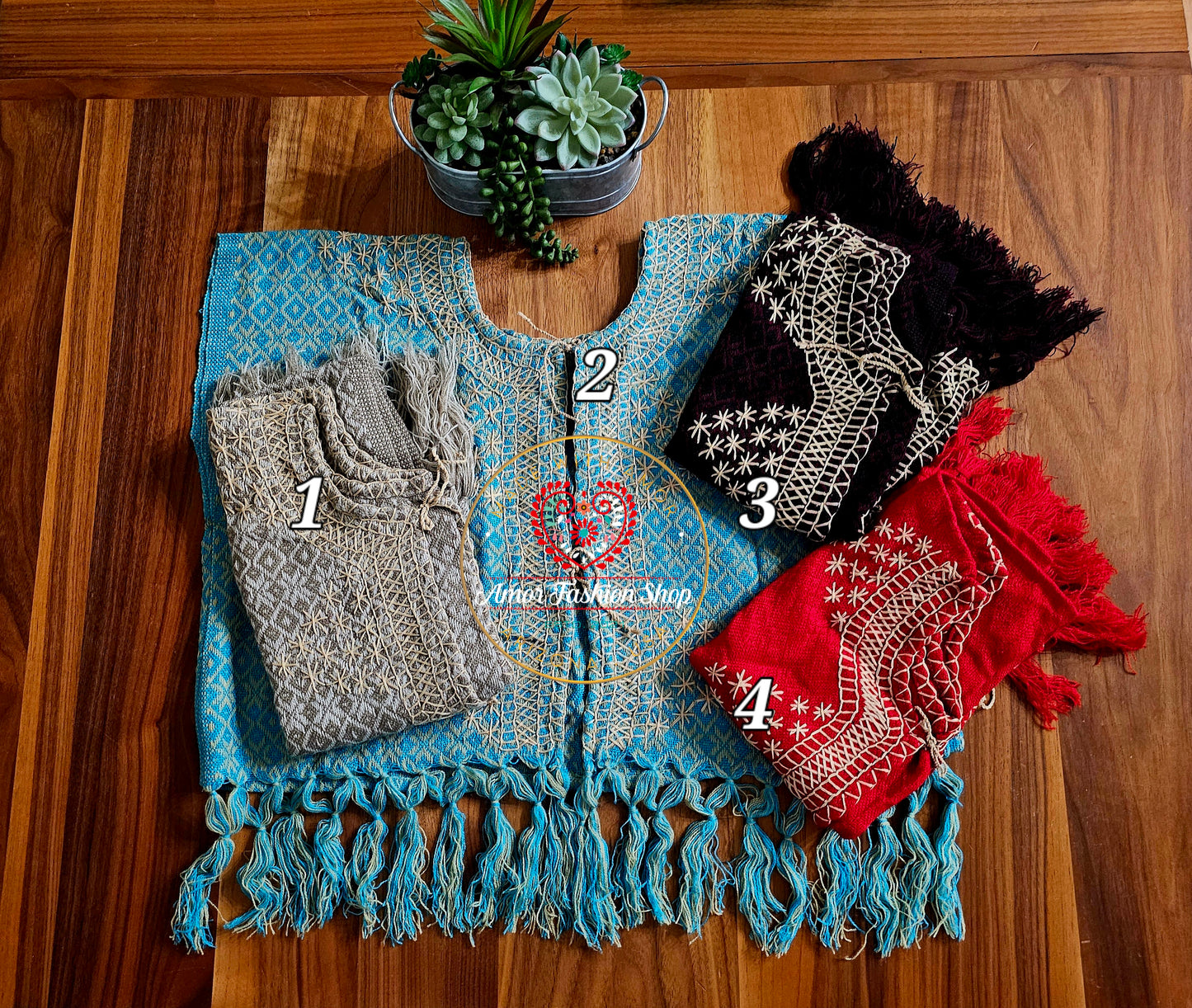 Tassel Rebozo Hand Embroidered Crop Top @amorfashionshop