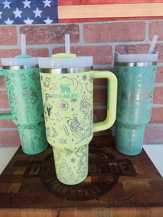 40 OZ Stanley Christmas Guy