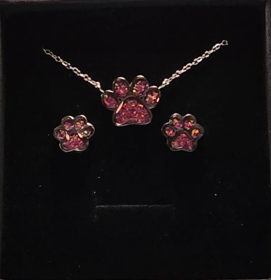Jewlery Set-Paw Print