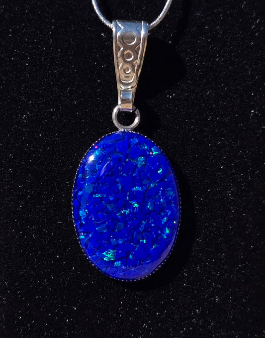 ACR-Oval-St/Op-Necklace