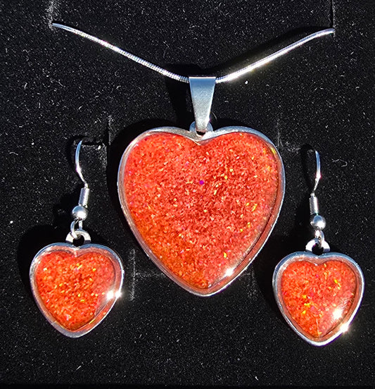 Jewelry Set- Lg Hearts