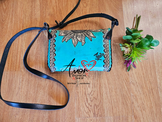 Bag Leather Hand Painted (Yucatan- Sobre) @amorfashionshop.com