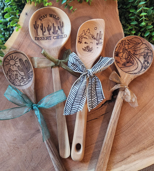 Engraved Wooden Spoons - The Laser Canvas