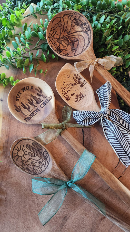 Engraved Wooden Spoons - The Laser Canvas