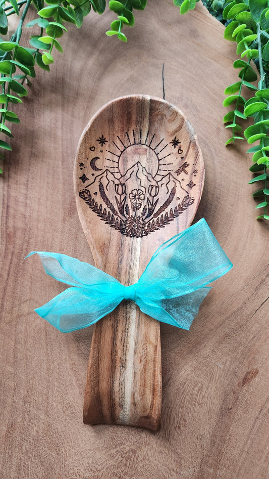 Engraved Wooden Spoon Rests - The Laser Canvas
