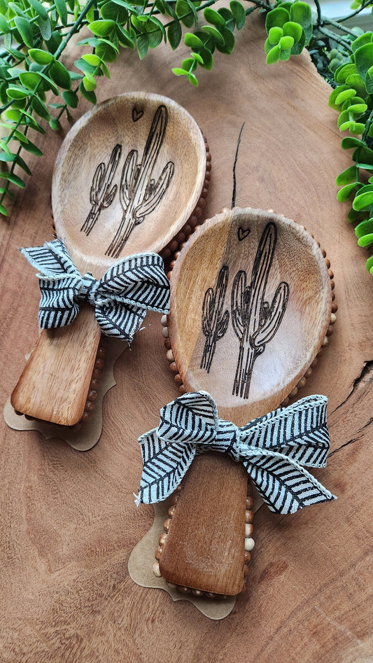 Engraved Wooden Spoon Rests - The Laser Canvas