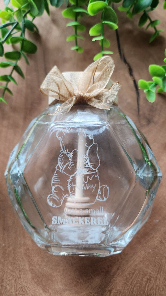 Engraved Glass Honey Jar - The Laser Canvas