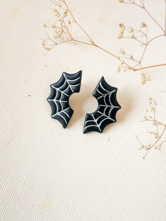 Spiderweb Statement Studs -DesertReign