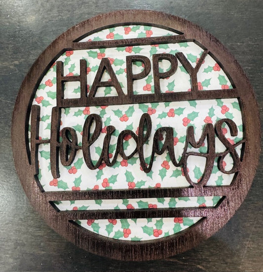 Magnetic Insert - CLASSIC Happy Holidays - STV