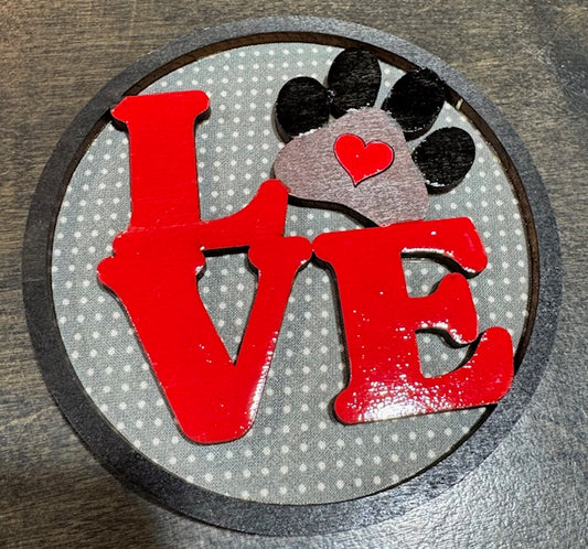 Magnetic Insert - Love Paw - STV