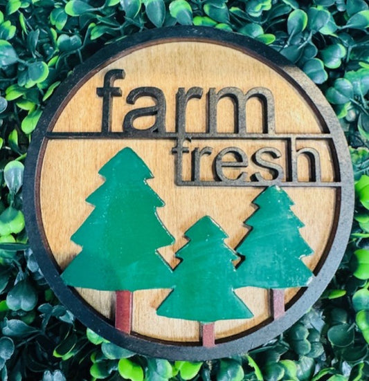 Magnetic Insert - Farm Fresh Trees - STV