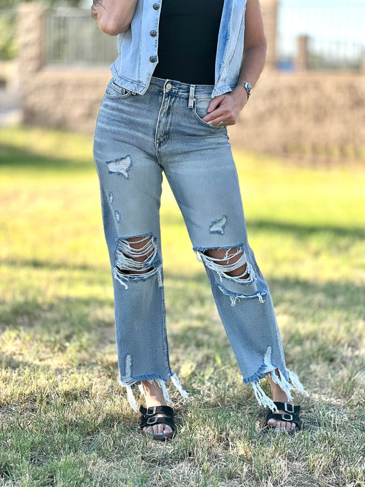 Distressed Petra Capri