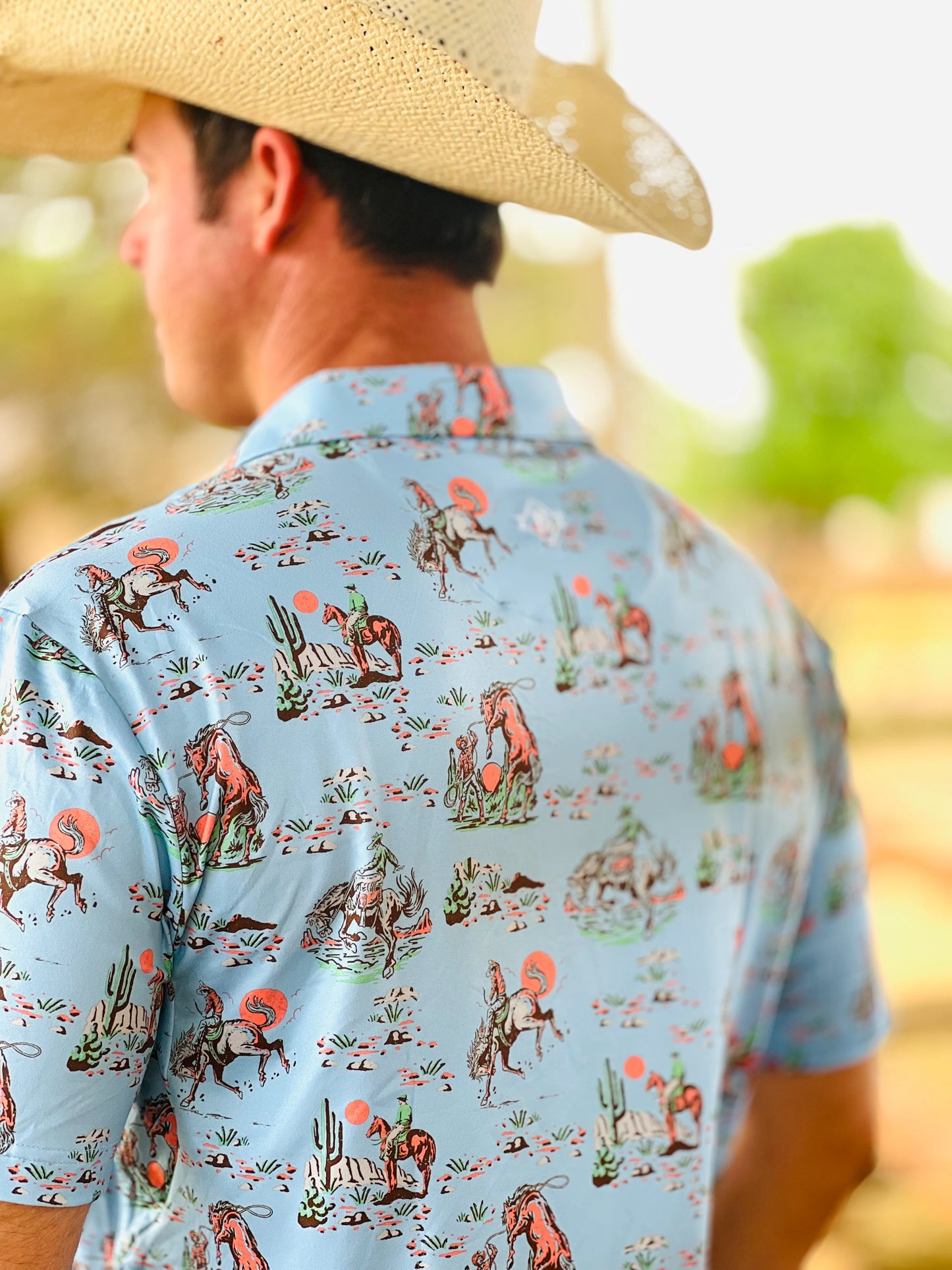 Cowboy Up Performance Polo