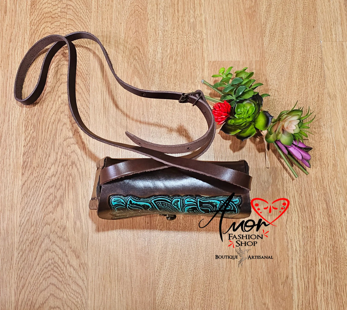 Bag - Leather Hand Painted (California) @amorfashionshop