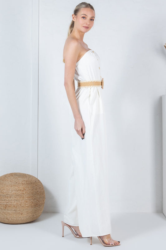 The Santorini Sands Jumpsuit - Made in Chic