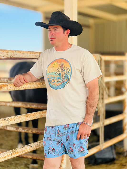 Cowboy Up Men’s Swim Trunks