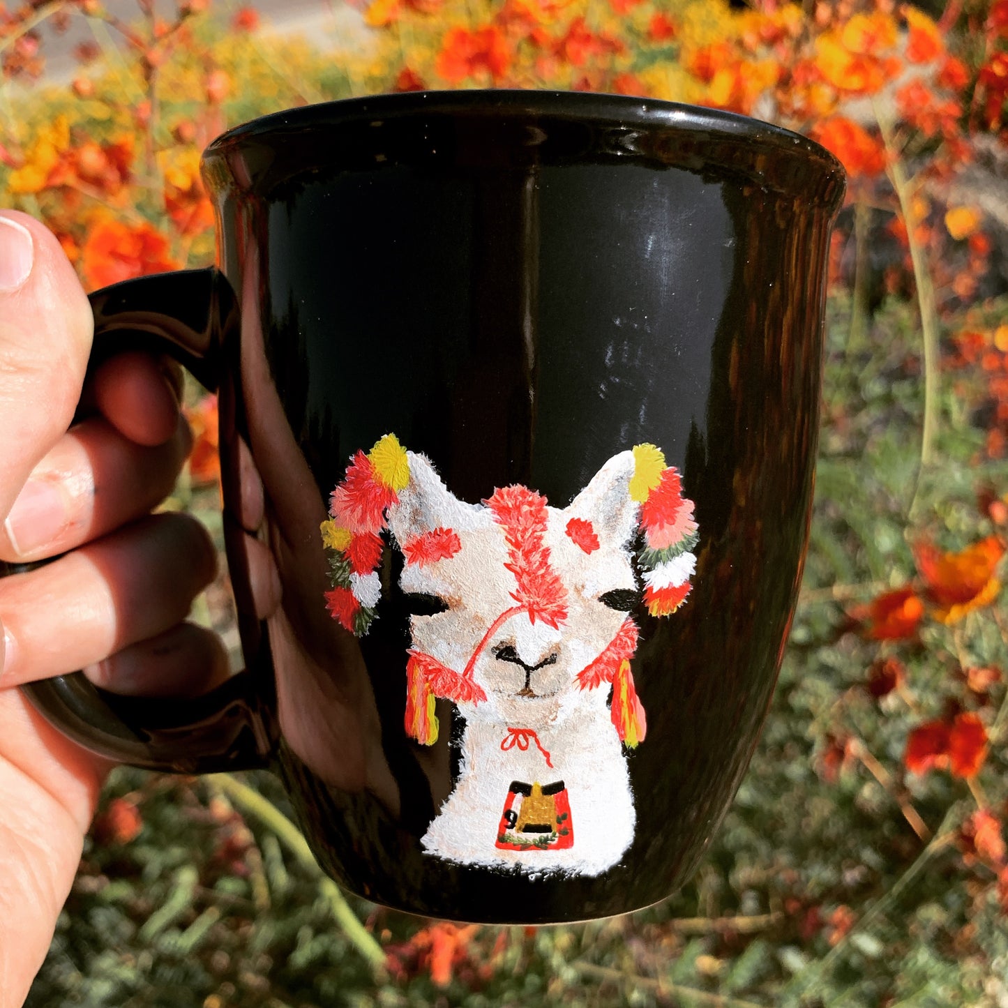 Hand painted coffee mugs