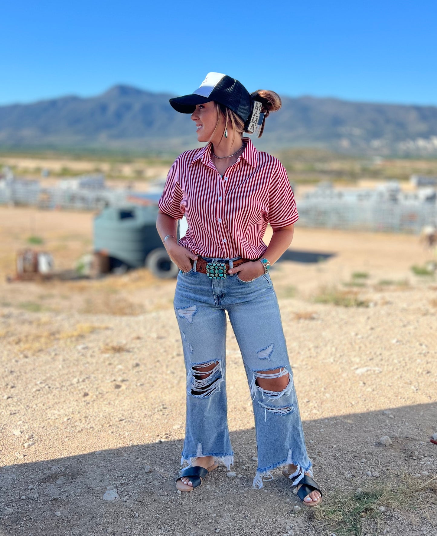 Distressed Petra Capri