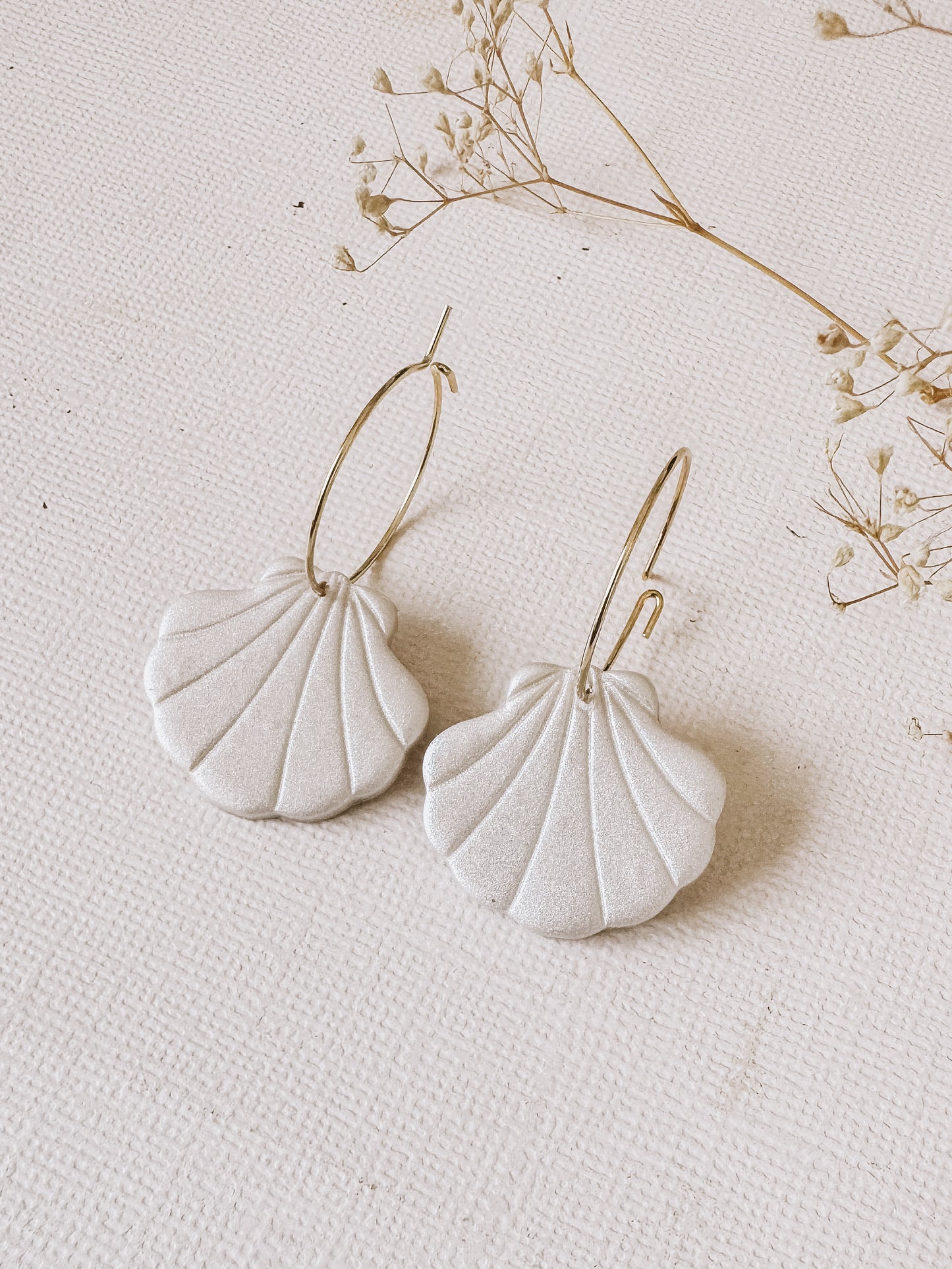 Pearl Shell Hoops-DesertReign