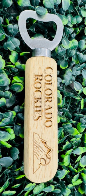 Wood Bottle Opener - Baseball - Burlapitup - CHD