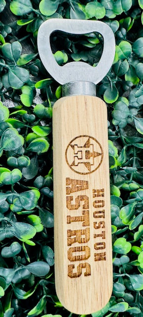 Wood Bottle Opener - Baseball - Burlapitup - CHD