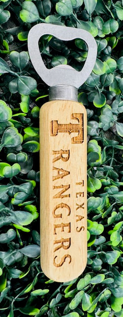 Wood Bottle Opener - Baseball - Burlapitup - STV
