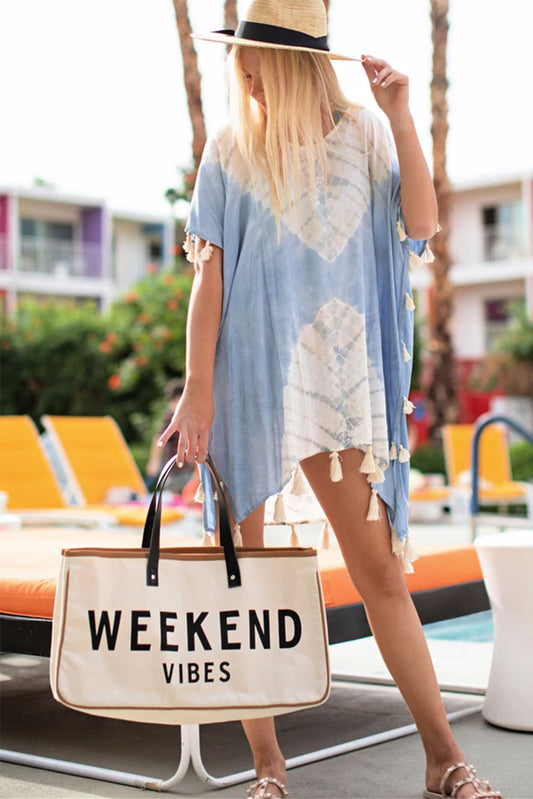 Weekend Vibes Canvas Tote Bag | JB Boutique |