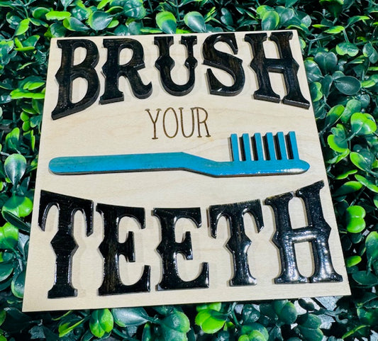 Leaning Sign Insert 4.25" (Bathroom) - STV