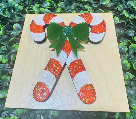 Interchangeable Leaning Frame Insert 4.25" (Christmas) - STV (working)