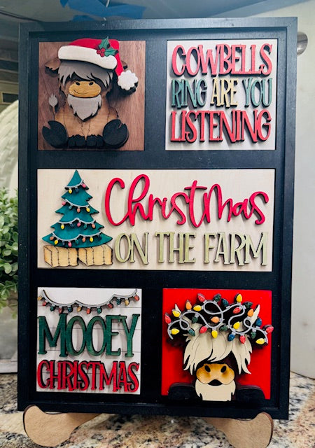 5-Slot Interchangeable Insert Packages (Highland Cow) - STV