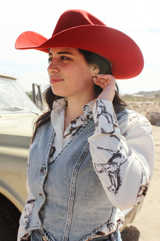 Cowboy Boot Huggie Earrings